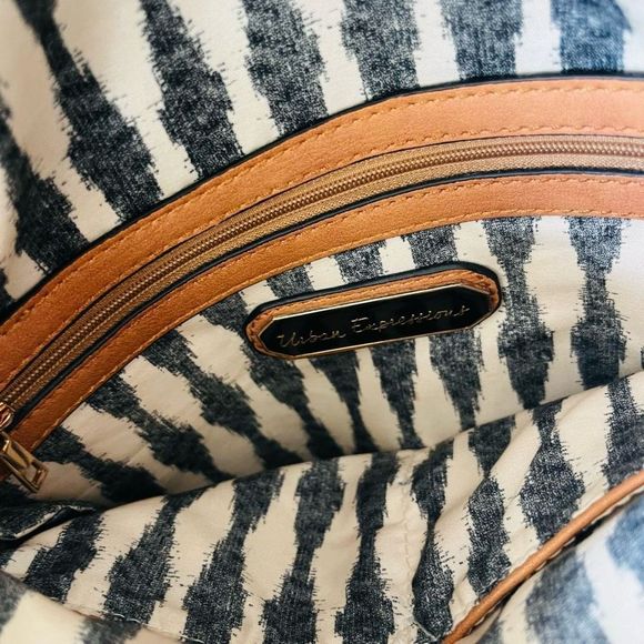 VICI Urban Expressions flap bag camel NWOT long strap and handles 2 way wear cro - Picture 7 of 16